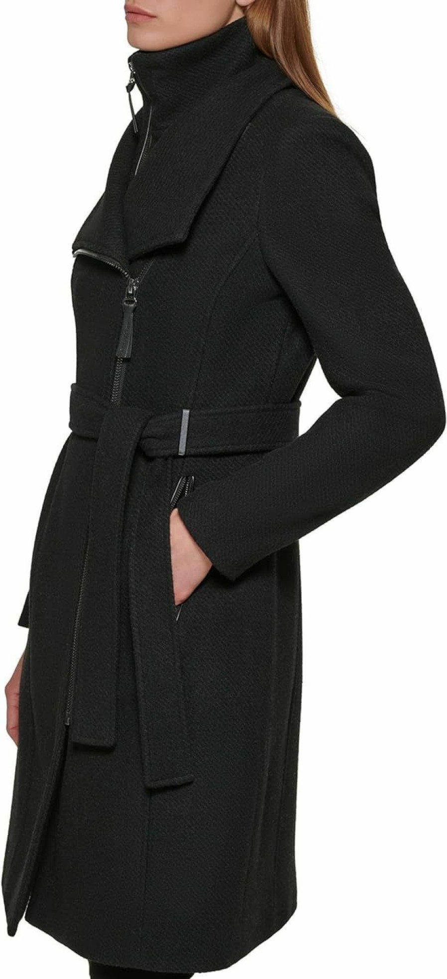 Calvin Klein Calvin Klein Women'S Angled Twill Fabric Wing Collar Coat | Coats, Jackets & Vests