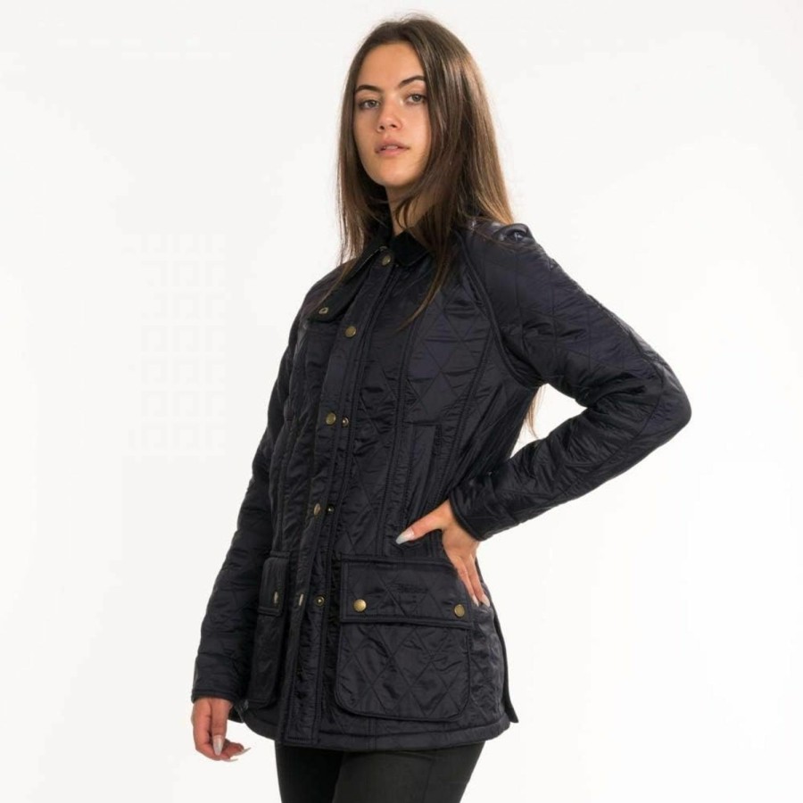 Barbour Barbour Ladies' Beadnell Polarquilt Jacket (14, Navy) | Coats, Jackets & Vests