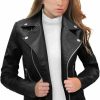 Olivia Miller Olivia Miller Women'S Faux Leather Jacket Long Sleeve Zip Jacket | Coats, Jackets & Vests