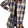 EVALESS Evaless Color Block Plaid Shacket Jacket Womens Fall Fashion 2023 Outfits Long Sleeve Button Down Flannel Shirts Coats | Coats, Jackets & Vests