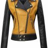 Tanming Tanming Women'S Faux Leather Moto Biker Short Coat Jacket | Coats, Jackets & Vests