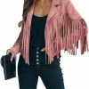 CHARTOU Chartou Casual Faux Leather Jacket Women Motorcycle Jacket Fringe Cropped Jacket Utility Tassel Suede Moto Jacket | Coats, Jackets & Vests