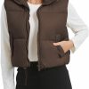 Kissonic Kissonic Womens Winter Cropped Puffer Vest Sleeveless Padded Lightweight Puffy Vest With Pockets | Coats, Jackets & Vests