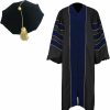 Newrara Uni Deluxe Doctoral Graduation Gown, Doctoral Hood And Doctoral Tam 8 Sided Package | Coats, Jackets & Vests