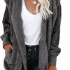 Dokotoo Dokotoo Womens 2023 Winter Long Sleeve Solid Fuzzy Fleece Open Front Hooded Cardigans Jacket Coats Outerwear With Pocket | Coats, Jackets & Vests