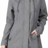 33,000ft 33,000Ft Women'S Softshell Long Jacket With Hood Fleece Lined Windproof Warm Up Waterproof Windbreaker | Coats, Jackets & Vests