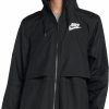 Nike Nike Sportswear Repel Essentials Black/Black/White Dq3352-010 Women'S Woven Jacket | Coats, Jackets & Vests