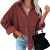 Memorose Womens Fall Fashion 2022 Casual Plaid Flannel Shacket Jacket Oversized Button Down Long Sleeve Shirt Blouses Coat Tops | Coats, Jackets & Vests