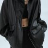 Sumleno Sumleno Women Faux Leather Blazer Vintage Lapel Boyfriend Pu Jacket Long Sleeve Button Down Coat Streetwear | Coats, Jackets & Vests