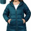 ANOTHER CHOICE Another Choice Women'S Packable Puffer Jacket, Hooded Lightweight Quilted Coat(Plus Size 1X-6X) | Coats, Jackets & Vests