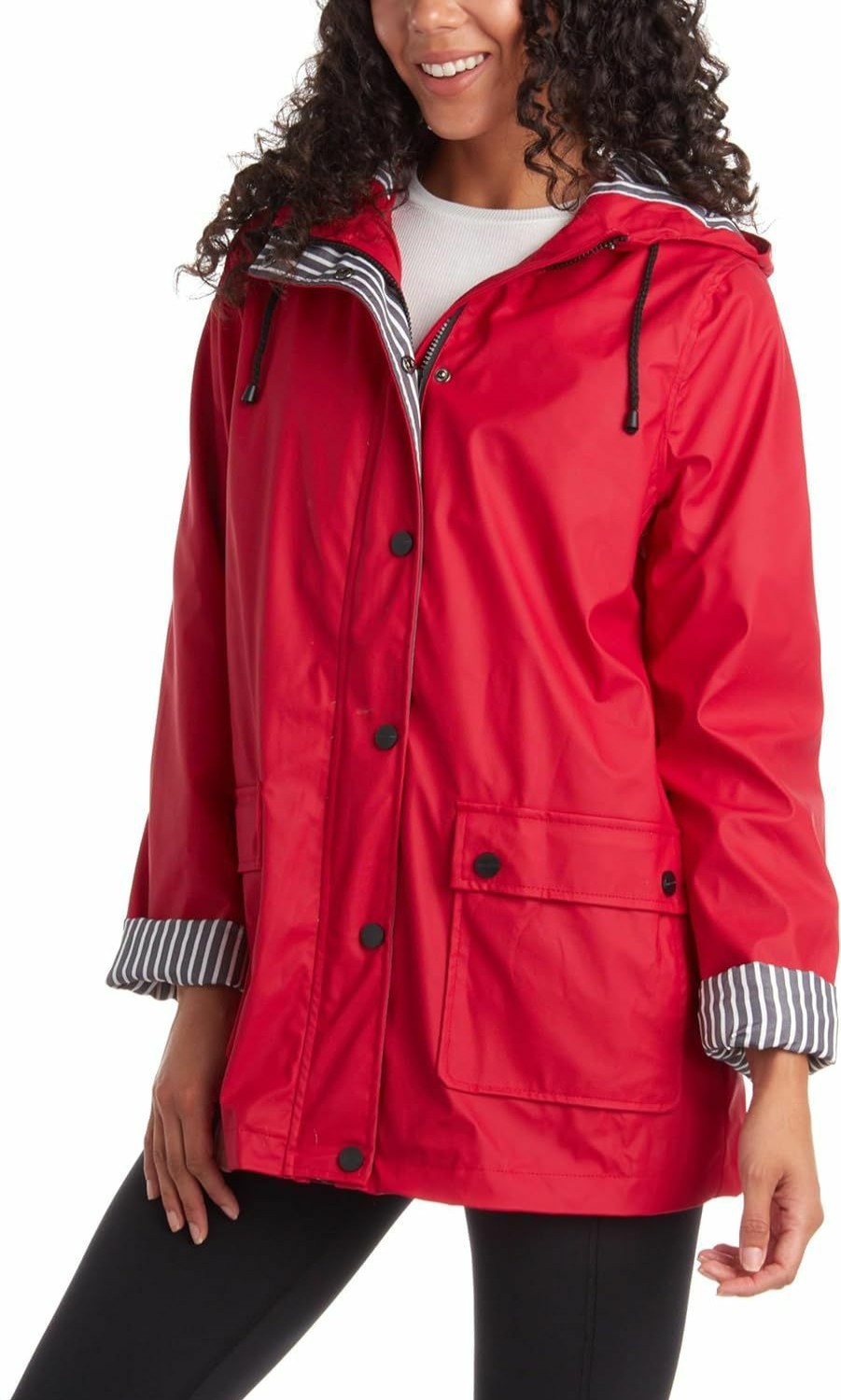 URBAN REPUBLIC Urban Republic Woman'S Raincoat Water Resistant Slicker Shell Windbreaker Rain Jacket (S-3Xl) | Coats, Jackets & Vests