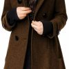 Tanming Tanming Women'S Warm Double Breasted Wool Pea Coat Trench Coat Jacket With Hood | Coats, Jackets & Vests