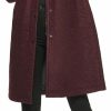 Kenneth Cole Kenneth Cole Women'S Full Zip Hooded Knee Length Boucle Wool Coat | Coats, Jackets & Vests