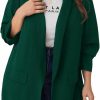 WDIRARA Wdirara Women'S Plus Size Long Sleeve Blazer Casual Open Front Cardigan Jacket | Coats, Jackets & Vests