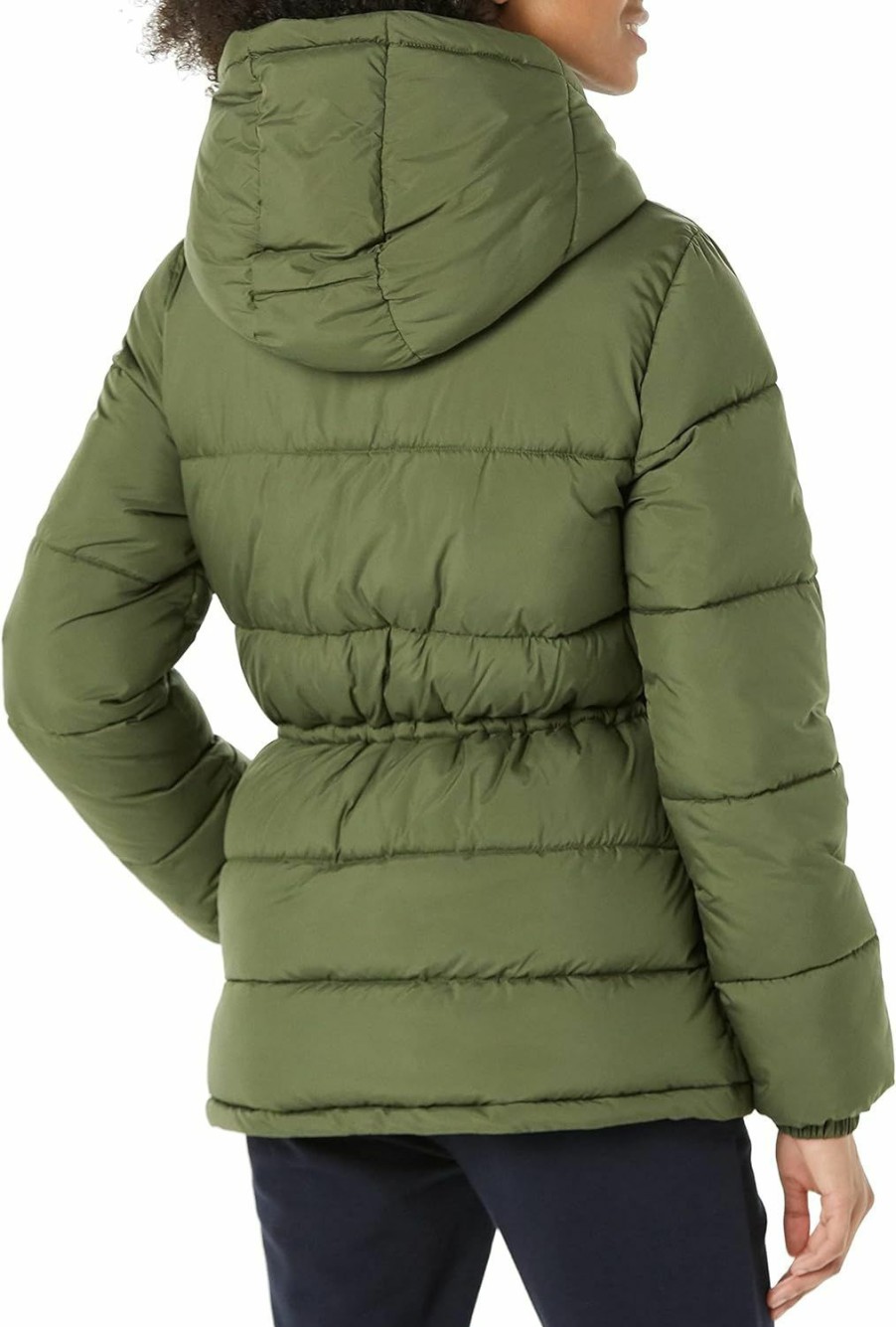 Amazon Essentials Amazon Essentials Women'S Heavyweight Puffer Jacket With Drawstring Waist | Coats, Jackets & Vests