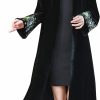 Omoone Omoone Women'S Vintage Velvet Long Embroidered Cardigan Trench Coat | Coats, Jackets & Vests