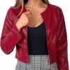 KRISP Krisp Women Pu Leather Cropped Jacket Long Sleeve Bolero | Coats, Jackets & Vests