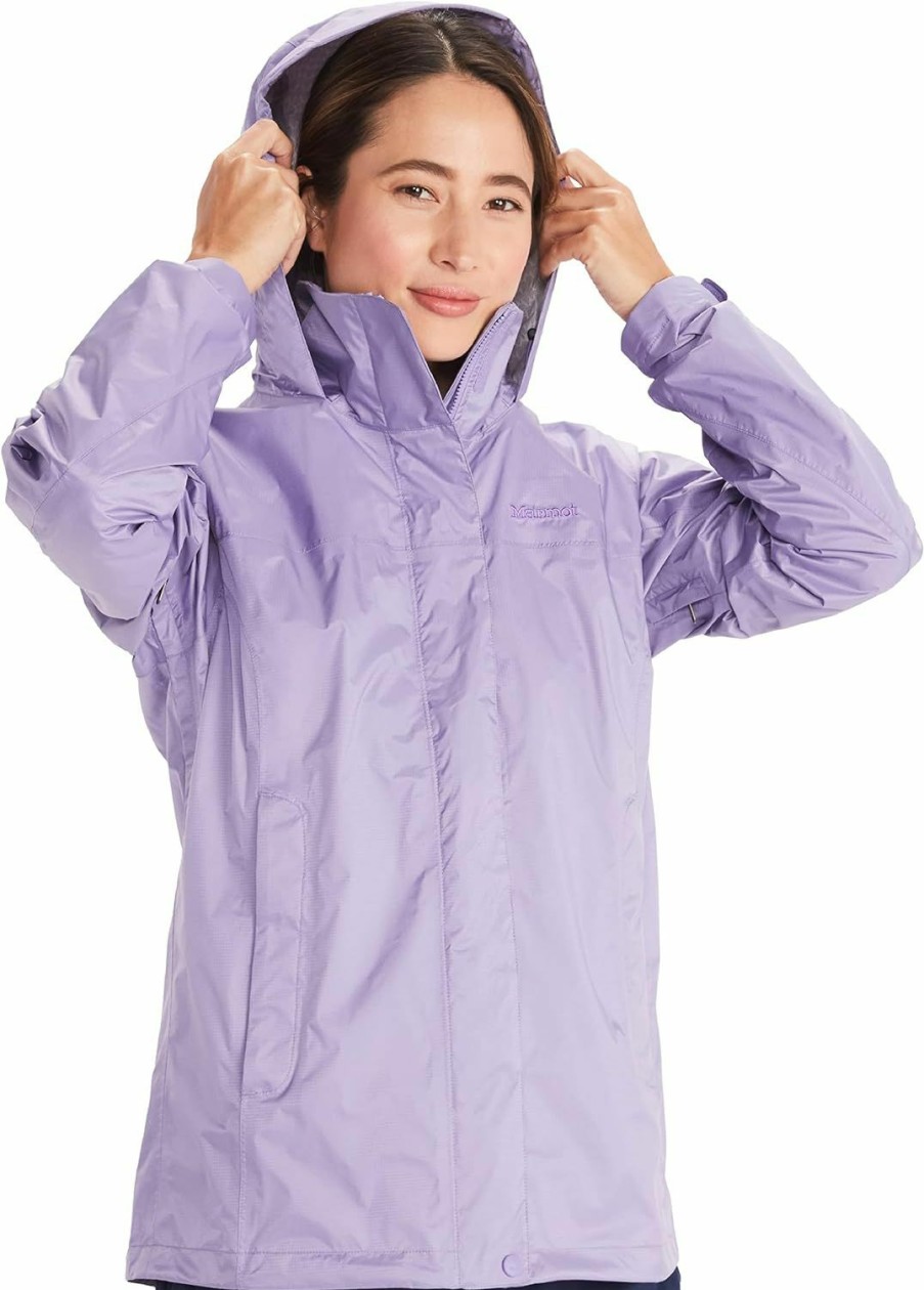 MARMOT Marmot Women'S Precip Eco Jacket | Classic, Breathable, Waterproof, Paisley Purple, Medium | Coats, Jackets & Vests