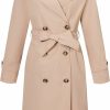 RISISSIDA Risissida Women Trench Coats Double-Breasted Spring And Fall Fashion,Water Resistant Loose Oversized Long Thin Jacket Belted | Coats, Jackets & Vests