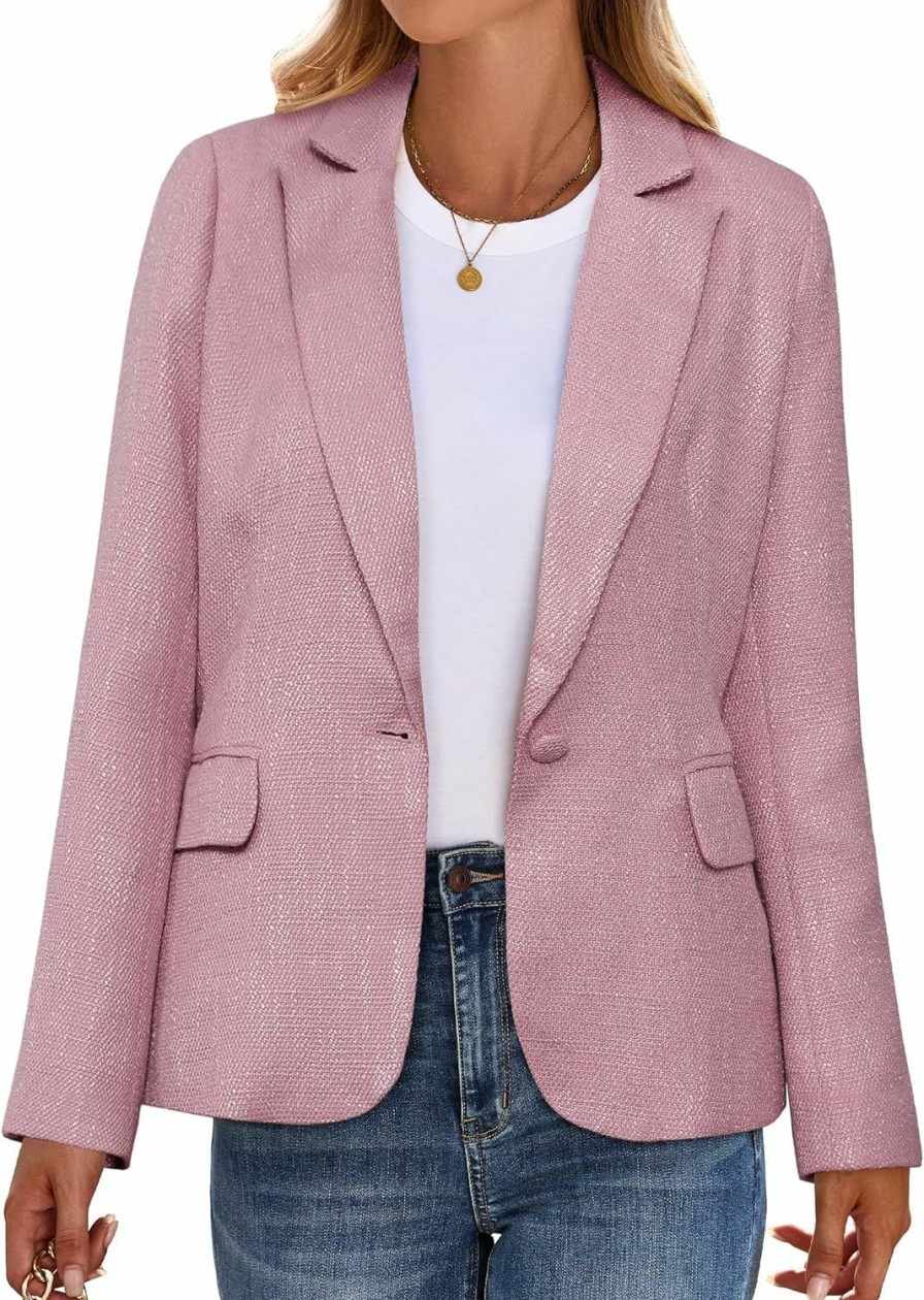 luvamia Luvamia Tweed Blazers For Women Business Casual Dressy Blazer Jacket Work Suits Office Professional Outfits Long Sleeve | Coats, Jackets & Vests