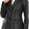 SILVER FASHIONS Leather Jacket Lambskin Leather Blazer-Womens Button Closure Leather Blazer Regular Fitting | Coats, Jackets & Vests