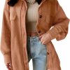 VICHYIE Vichyie Womens Corduroy Shacket Blouses Button Down Shirts Pocket Long Sleeves Tops Jacket Coats | Coats, Jackets & Vests