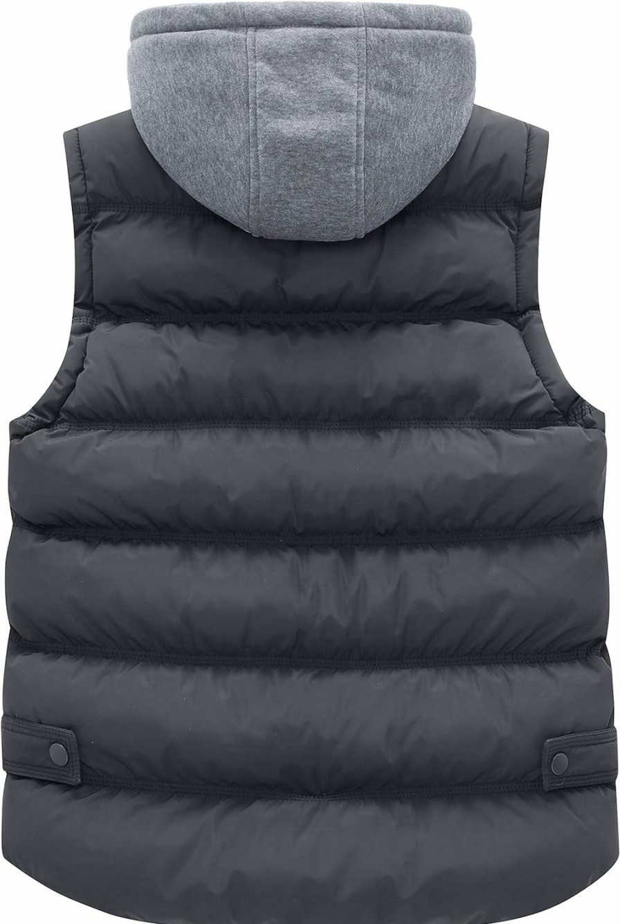 wantdo Wantdo Women'S Quilted Puffer Vest Thicken Warm Winter Coat With Removable Hood | Coats, Jackets & Vests