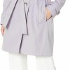 Calvin Klein Calvin Klein Women'S Single Breasted Belted Rain Jacket With Removable Hood | Coats, Jackets & Vests