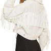 CHARTOU Chartou Women'S Chic Button Down Tassel Fringe Denim Jean Cropped Jacket | Coats, Jackets & Vests