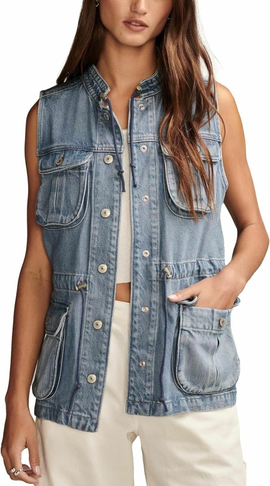 Lucky Brand Lucky Brand Women'S Denim Utility Vest | Coats, Jackets & Vests