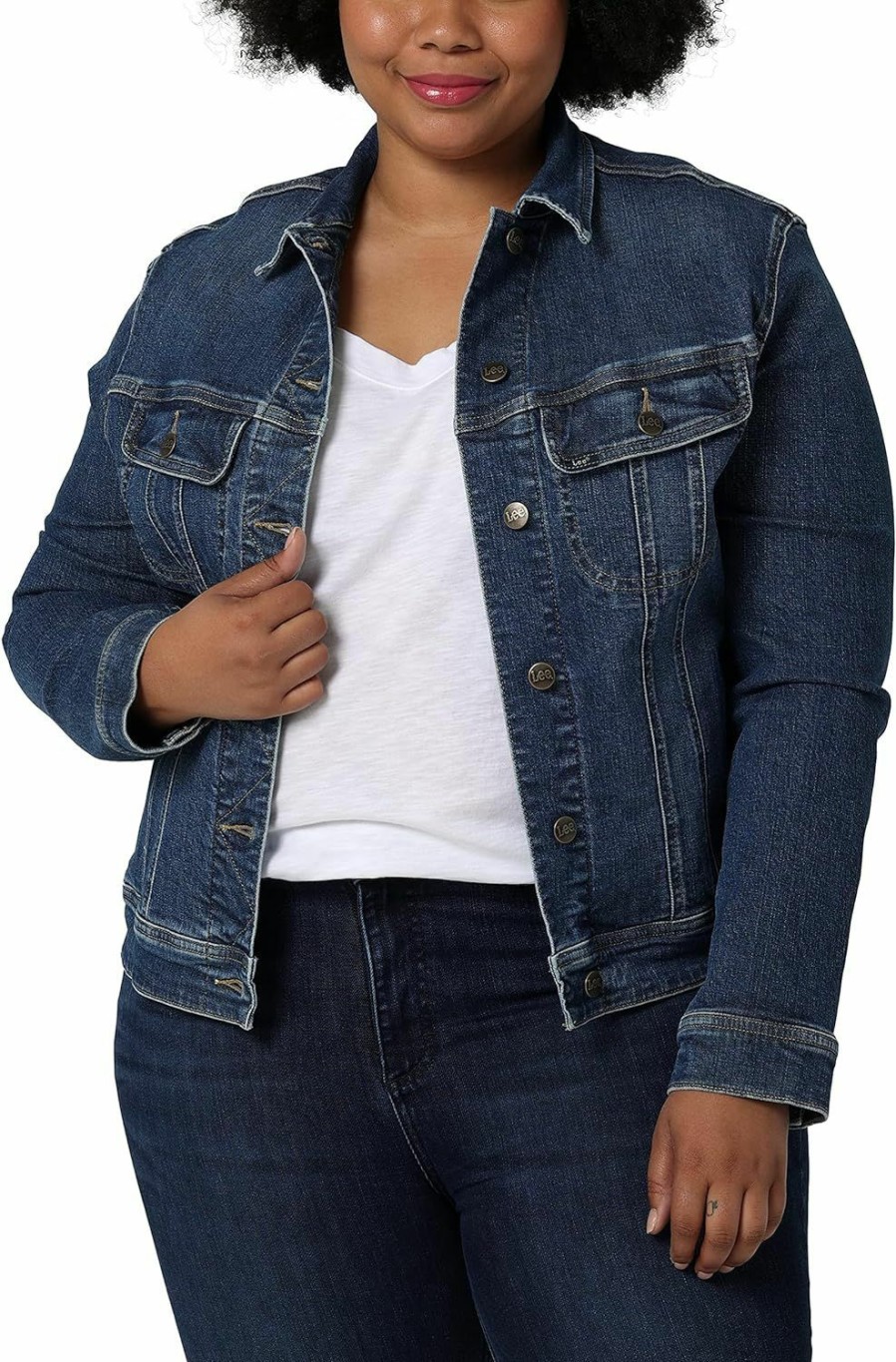 Lee Lee Women'S Plus Size Legendary Rider Denim Jacket | Coats, Jackets & Vests