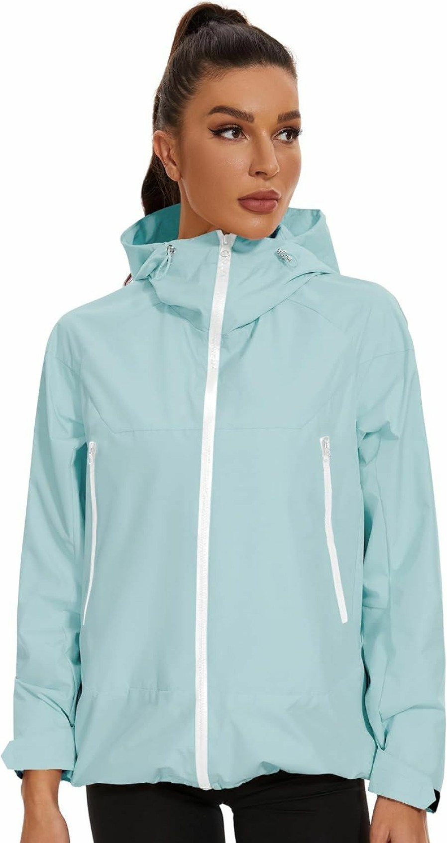 Avoogue Avoogue Rain Jacket For Women Waterproof Lightweight Rain Coat Hiking Windbreaker Jacket With Hood | Coats, Jackets & Vests