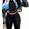 ZUAVIALA Women Leather Jacket Pu Jacket Long Sleeve Motocycle Crop Jacket Faux Leather Outwear Lightweight Women Coats | Coats, Jackets & Vests