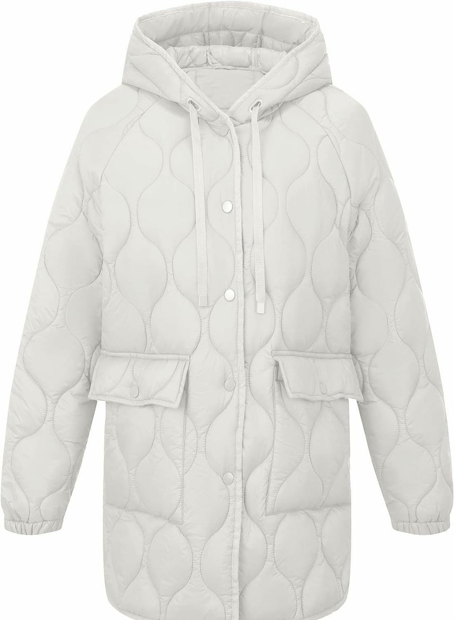 RISISSIDA Risissida Women Quilted Jacket Hooded Spring Fall Fashion, Loose Lightweight Packable Transitional Puffer Coat | Coats, Jackets & Vests