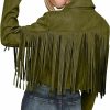 PRETTYGARDEN Prettygarden Women'S Fringe Faux Suede Leather Jackets 2024 Fashion Tassel Motorcycle Cropped Coats | Coats, Jackets & Vests