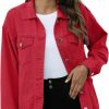 Omoone Omoone Women'S Oversized Mid Long Denim Jacket Jean Biker Coat | Coats, Jackets & Vests