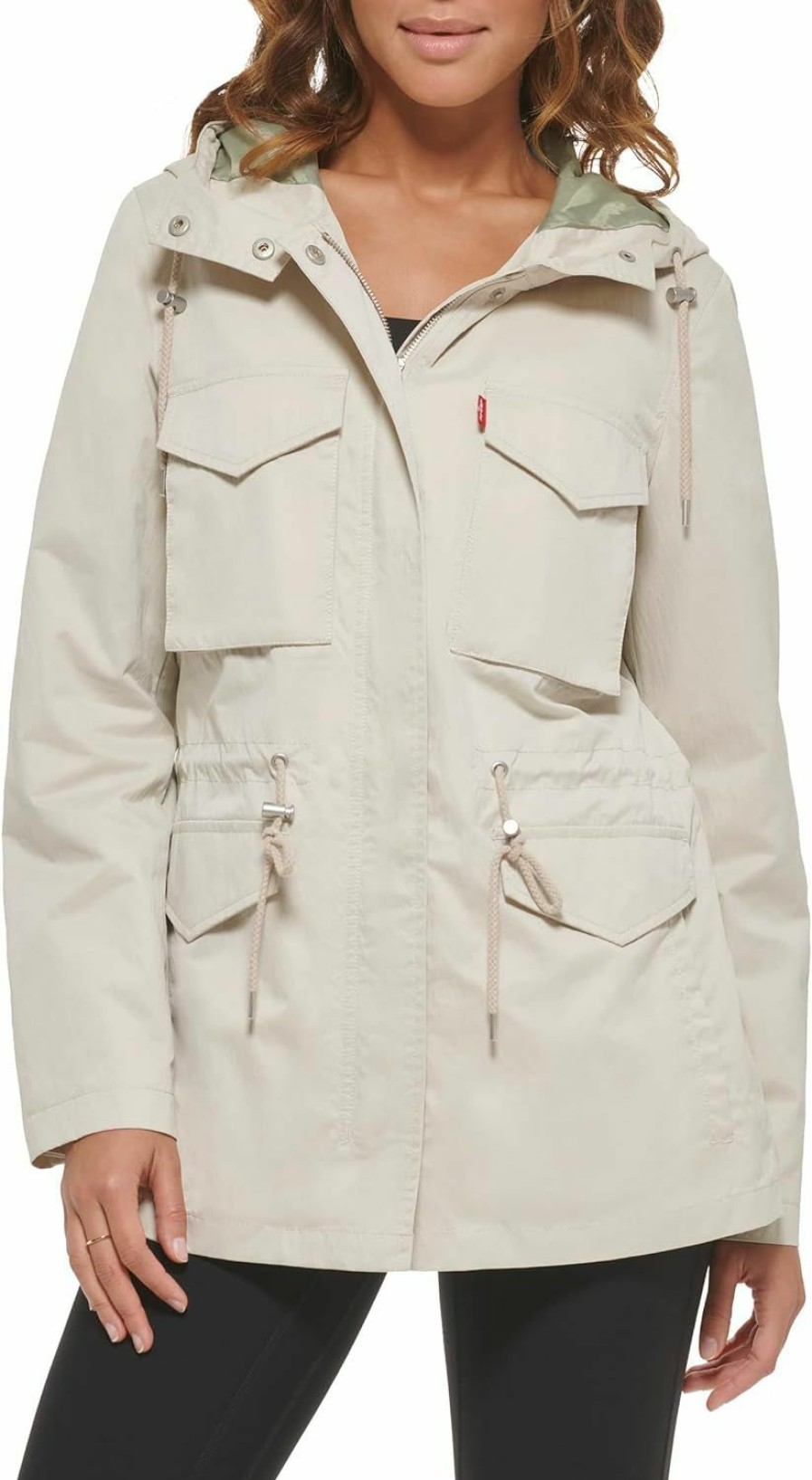 Levi's Levi'S Women'S Plus Four Pocket Hooded Military Jacket | Coats, Jackets & Vests