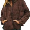 Huaqiao Womens Quilted Puffer Jackets Lightweight Zipper Short Padded Coat With Pockets | Coats, Jackets & Vests