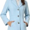 Allegra K Allegra K Women'S Lapel Single-Breasted Long Outerwear Winter Coats | Coats, Jackets & Vests