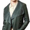 Escalier Escalier Women'S Faux Leather Jackets Slim Open Front Lapel Blazer Jackets | Coats, Jackets & Vests