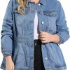 Agnes Orinda Agnes Orinda Plus Size Denim Jackets For Women Classic Washed Front Jean Jacket 2024 | Coats, Jackets & Vests