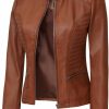 Blingsoul Blingsoul Cafe Racer Leather Jacket Women - Stylish Real Lambskin Leather Jackets For Women | Coats, Jackets & Vests