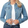 Jessica Simpson Jessica Simpson Womens Juniors Pixie Light Wash Front Pocket Denim Jacket | Coats, Jackets & Vests