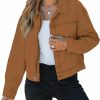 luvamia Luvamia Oversized Jean Jacket Women Cropped Zip Up Denim Jackets Lightweight Trucker Shacket With Pockets Western Trendy | Coats, Jackets & Vests