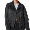 YILANUOYI Women'S Crop Denim Jacket Tassel Casual Jean Coat With Fringe | Coats, Jackets & Vests