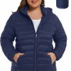 ANOTHER CHOICE Another Choice Plus Size Packable Puffer Coat For Women, Light Weight Winter Jacket With Hood | Coats, Jackets & Vests