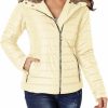 Dokotoo Dokotoo Womens Winter 2023 Fashion Zip Up Quilted Jacket Coat Outerwear (S-Xxl,No Hooded) | Coats, Jackets & Vests