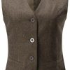 Foucome Foucome Women'S Formal Regular Fitted Business Dress Suits Button Down Vest Waistcoat | Coats, Jackets & Vests