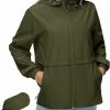 Avoogue Avoogue Womens Waterproof Rain Jacket Lightweight Raincoat Packable Hooded Outdoor Windbreaker | Coats, Jackets & Vests