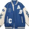 Aelfric Eden Aelfric Eden Men'S Varsity Jackets Y2K Bone Graphic Baseball Bomber Jacket Women Vintage Letterman Jacket | Coats, Jackets & Vests